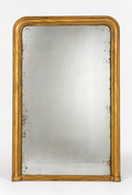 Vintage French Louis Philippe Giltwood Mirror