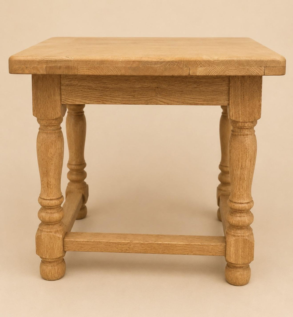 French Antique Bleached Oak Farmhouse Dining Table
