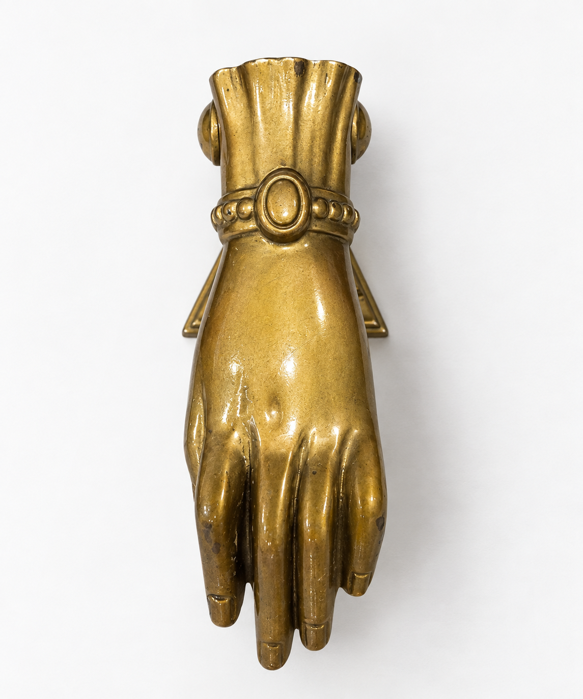Victorian Brass Hand Door Knocker