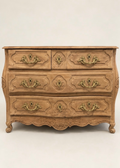 19th Century French Bleached Oak Provincial Commode | Four Drawer Chest