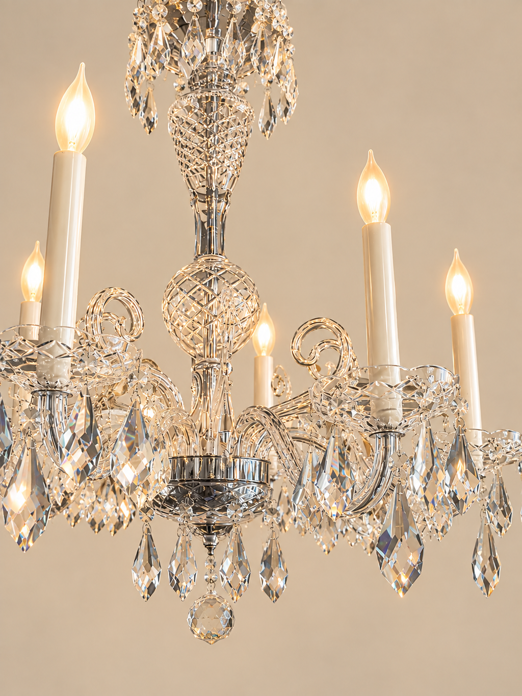 Vintage Venetian Crystal Chandelier