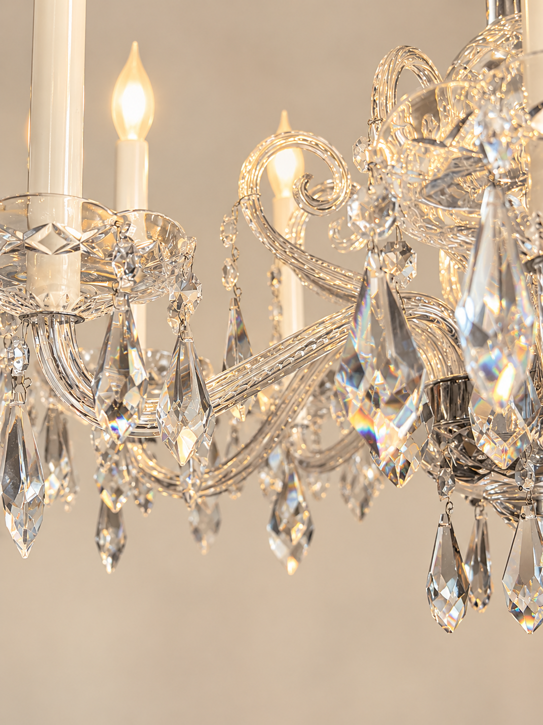Vintage Venetian Crystal Chandelier