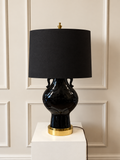 Vintage Ceramic Elephant Handle Table Lamp