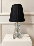 Antique French Crystal Table Lamp