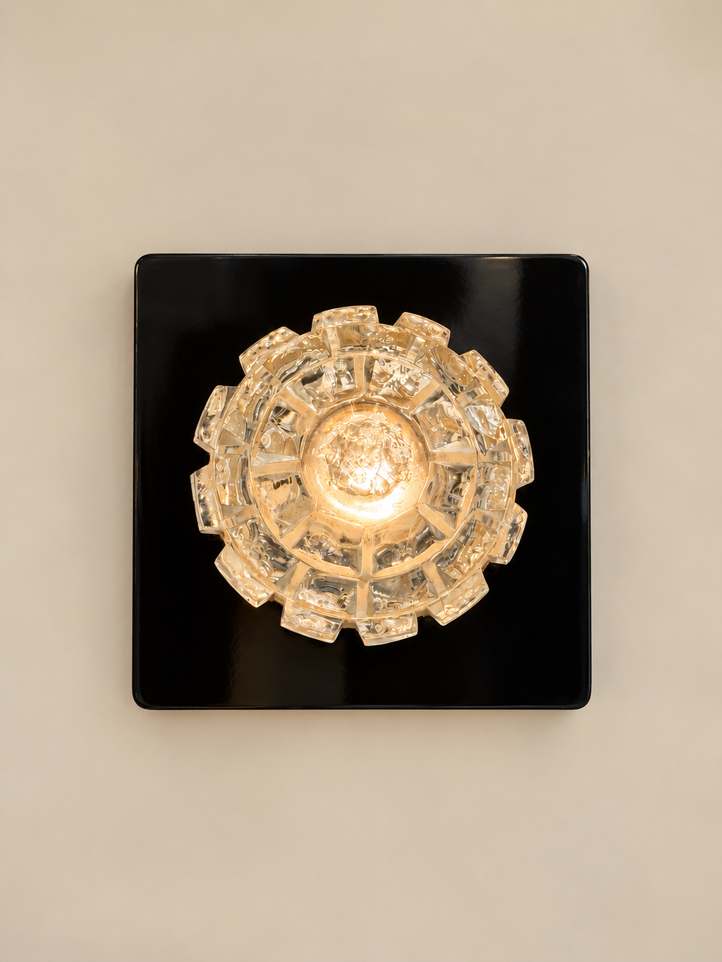 Antique French Crystal Wall Sconce