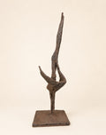 French Antique Brutalist Metal Sculpture