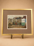 Belgian Antique Impressionist Cityscape Painting