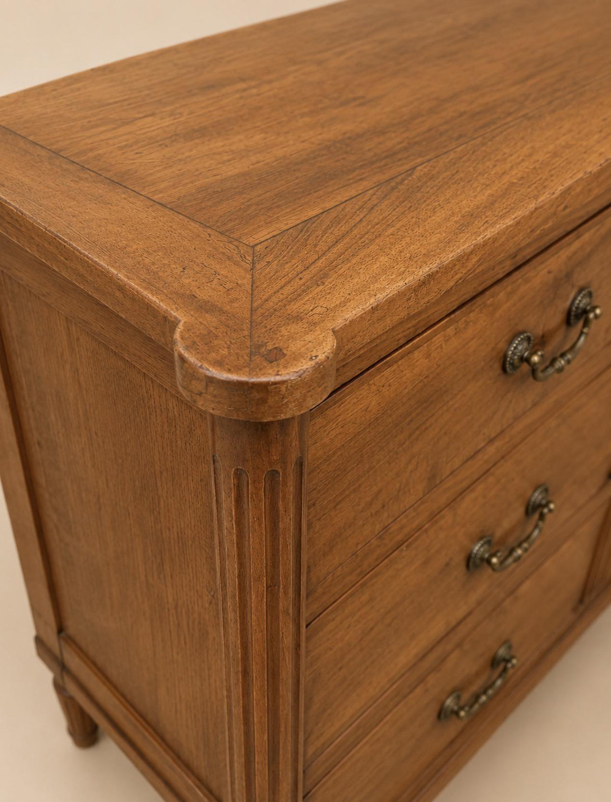 French Antique Cherrywood Six-Drawer Dresser