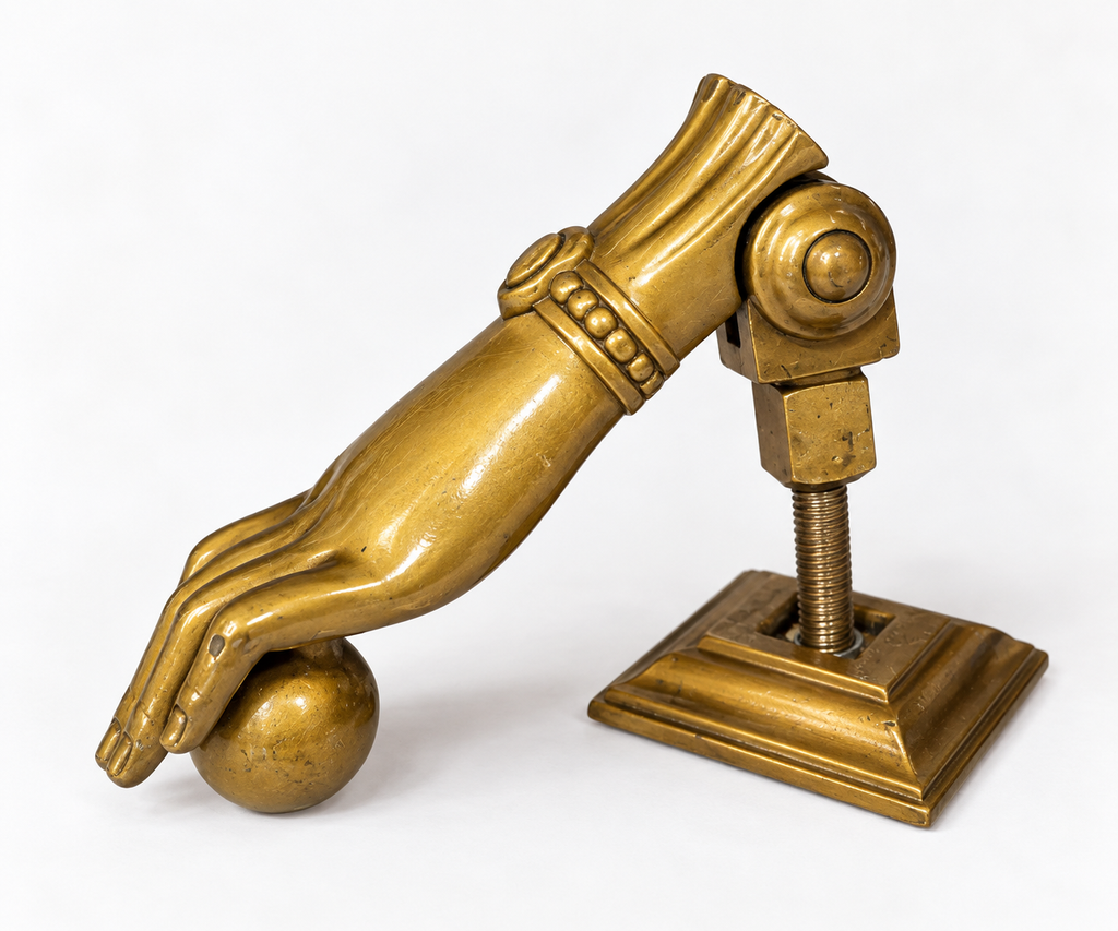 Victorian Brass Hand Door Knocker
