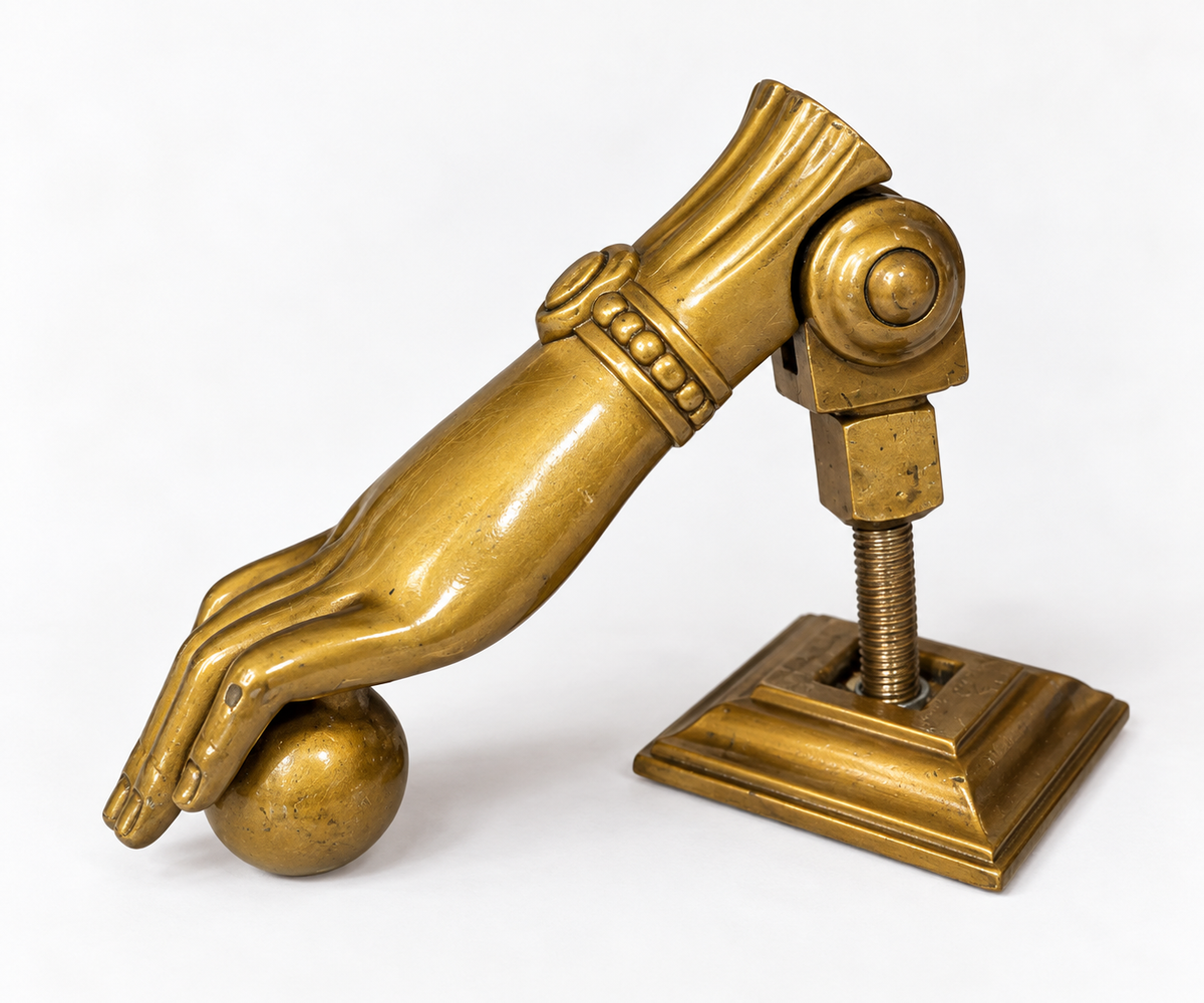 Victorian Brass Hand Door Knocker